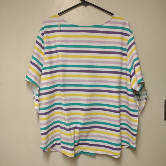 Freedom Fit Striped Plus Size Blouse Size 3X - Picture 2 of 7
